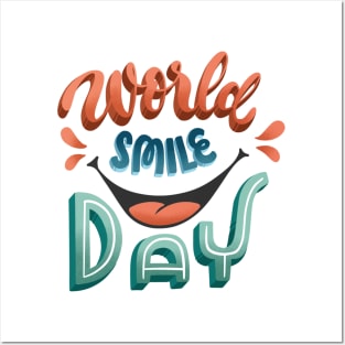 world smile day Posters and Art